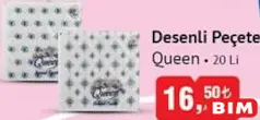 QUEEN DESENLİ PEÇETE 20'Lİ